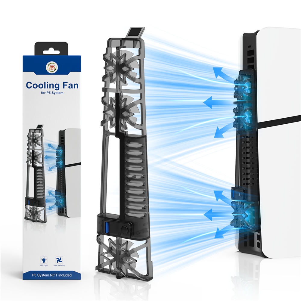 Quạt Tản Nhiệt Mỏng Có Đèn led Cho Máy Chơi Game ps5 ps5 slim