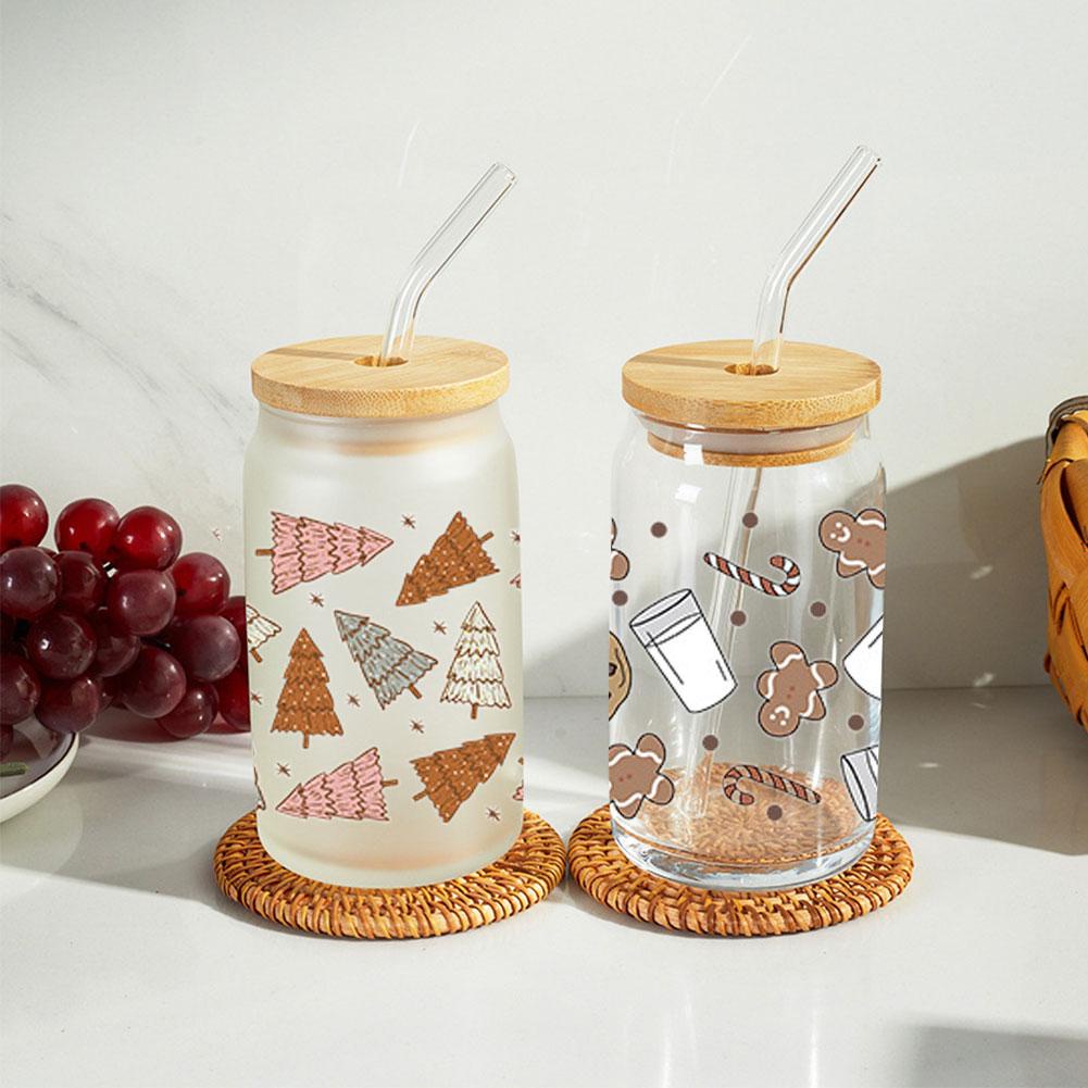 Sticker Dán Chống Tia uv dtf y1e0 Nhiệt Độ Cao r7e0 Họa Tiết Hoạt Hình Giáng Sinh