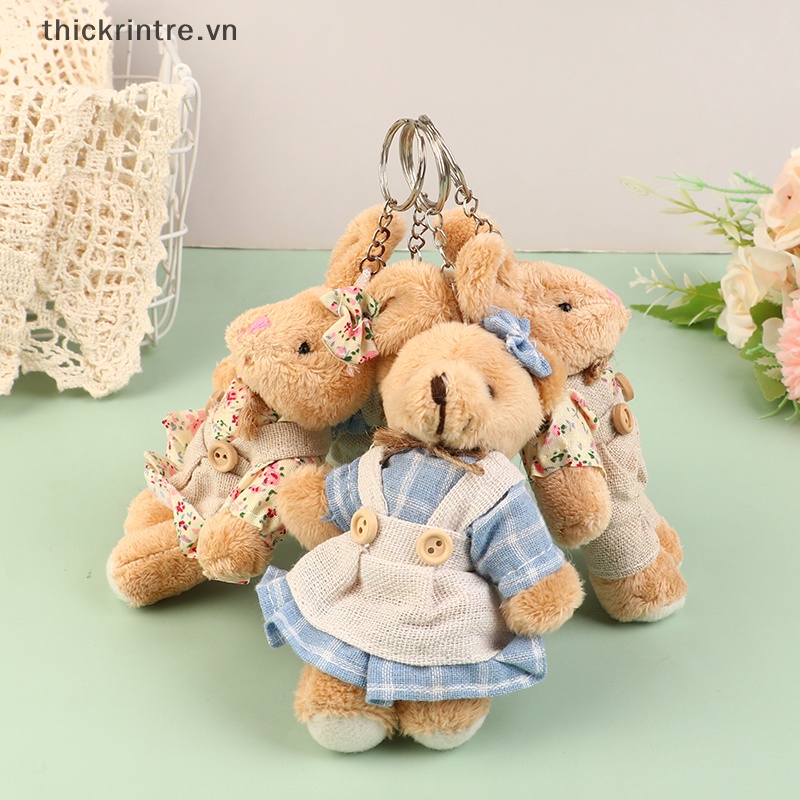Th Móc Khóa Thỏ Nhồi Bông Mềm Mại Đáng Yêu Trang Trí Ba Lô / Túi Xách / Móc Khóa vn