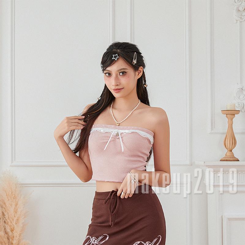 Áo Ống Không Dây Màu Sắc Thời Trang Mùa Hè Cho Nữ