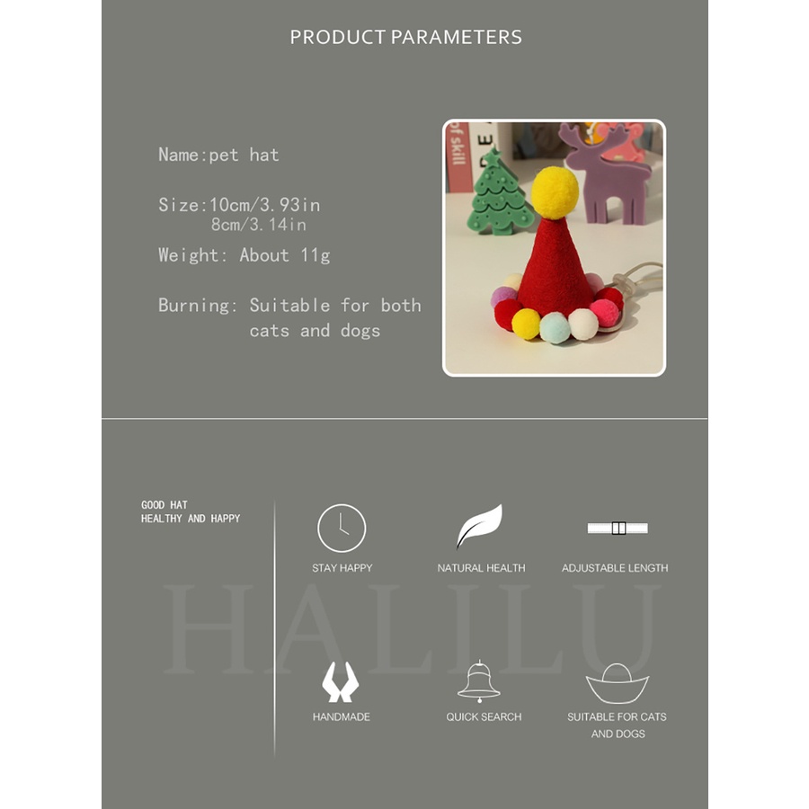 Mới Mũ Giáng Sinh Cho Thú Cưng