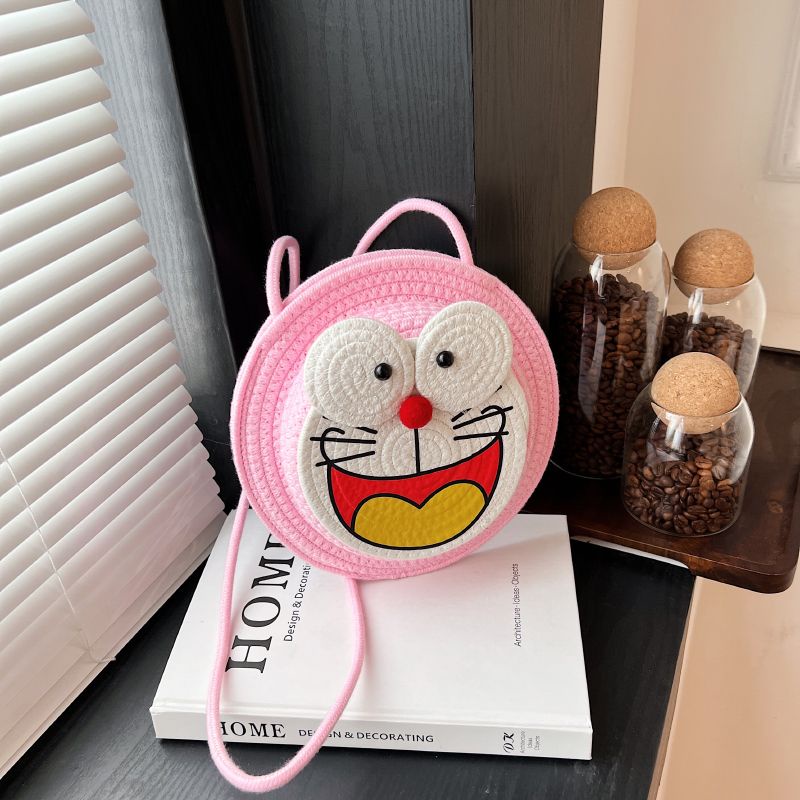 Hoạt Hình Túi Đeo Chéo Dáng Tròn Nhỏ Họa Tiết doraemon Đáng Yêu