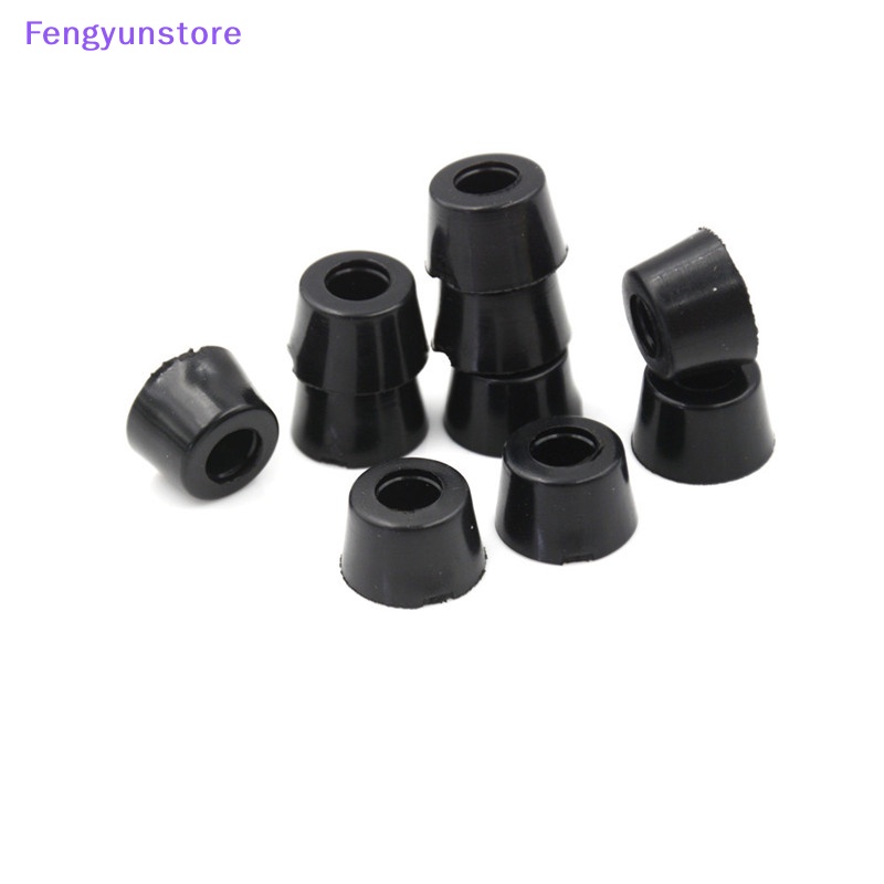 Set 10 Miếng Cao Su Đen Hình Tròn 17X10Mm Trang Trí Tủ Quần Áo