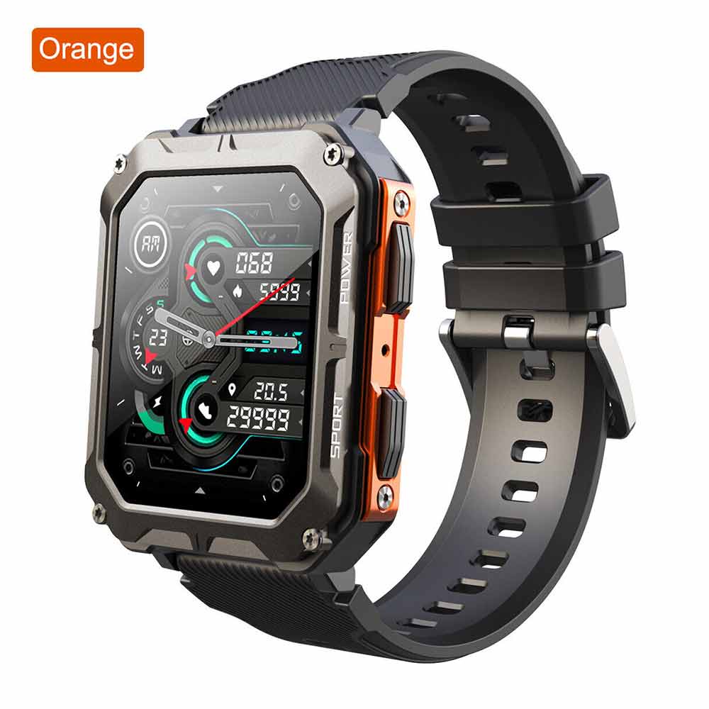 Smart Watch For Men Fitness Tracker IP68 Waterproof Smartwatch Men Outdoor Bluetooth Call Watch