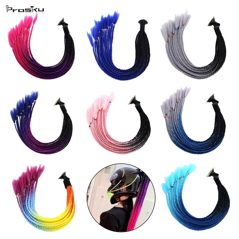 Mũ Bảo Hiểm Đuôi Heo Đội Tóc Xoăn 55cm