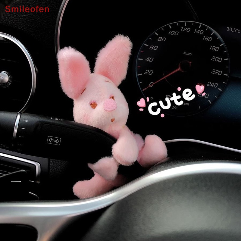 Búp Bê Nhồi Bông Hình Mặt Cười Thắt Nơ Dễ Thương Trang Trí Nội Thất Xe Hơi