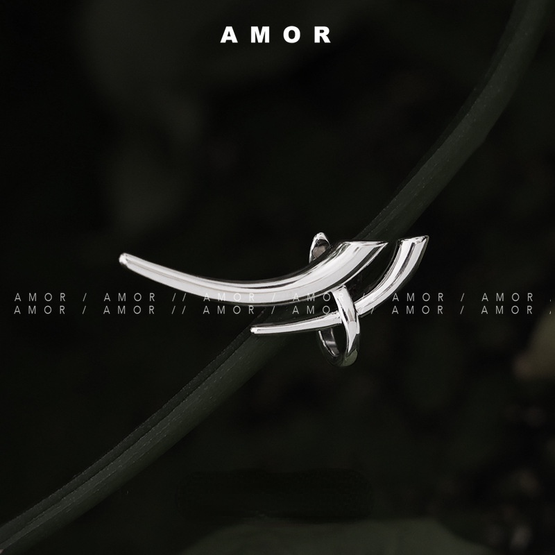 Bông Tai Dạng Kẹp Bằng Kim Loại Phong Cách hip hop Cá Tính Cho Nam Và Nữ