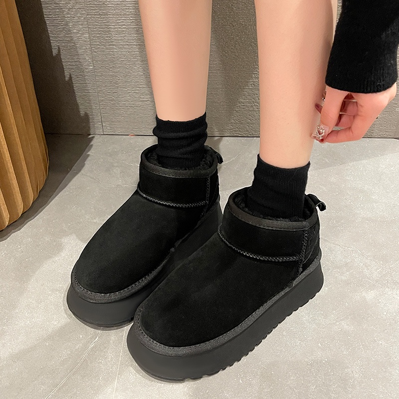 Giày Bốt Đi Tuyết Lót Lông Dày Dặn Phong Cách Mới 2023