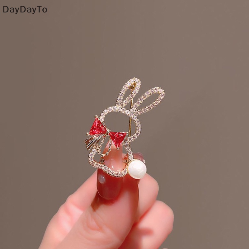 Daydayto Ghim Cài Áo Bằng Hợp Kim Hình Học Đính Ngọc Trai Pha Lê Dễ Thương Đơn Giản Thời Trang Cho Nữ