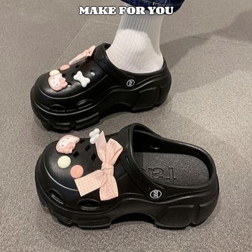 MY dép cross bánh mì dép dép bánh mì nữ Phóng khoáng Đế linh hoạt Hợp thời Cá tính B21H0K9 43Z231026