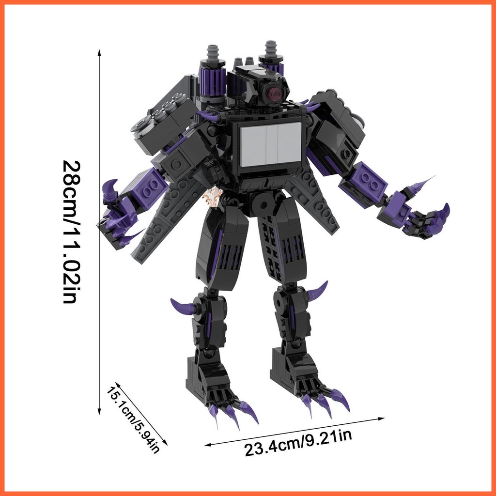 Bộ Đồ Chơi Lắp Ráp Mô Hình Nhân Vật Người Đàn Ông Ngồi toilet titan Trong Trò Chơi Nhân Vật anime