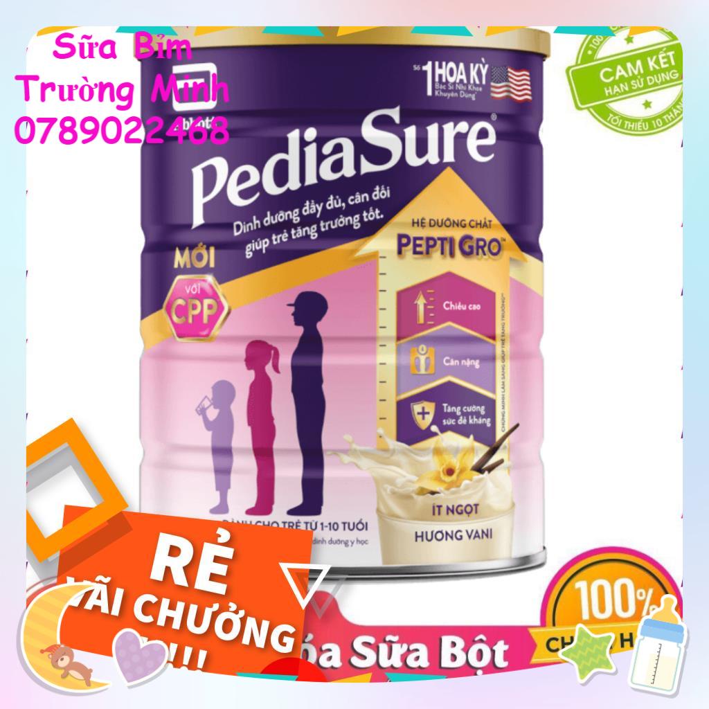 Sữa Bột Abbott Pediasure B/A hương Vani Ít Ngọt Lon 850g (Mẫu mới)