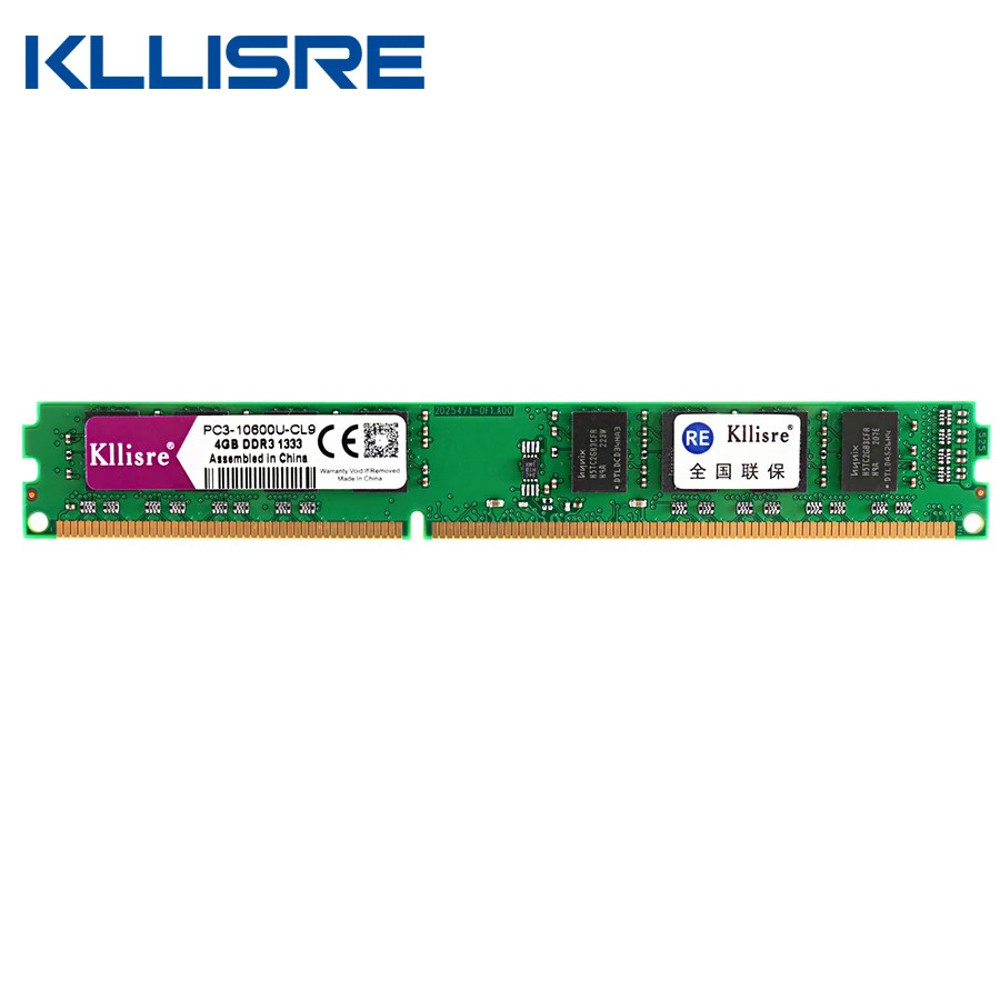 Kllisre DDR3 8GB 4GB 1333Mhz 1600MHz Ram Desktop Memory 240pin 1.5V DIMM