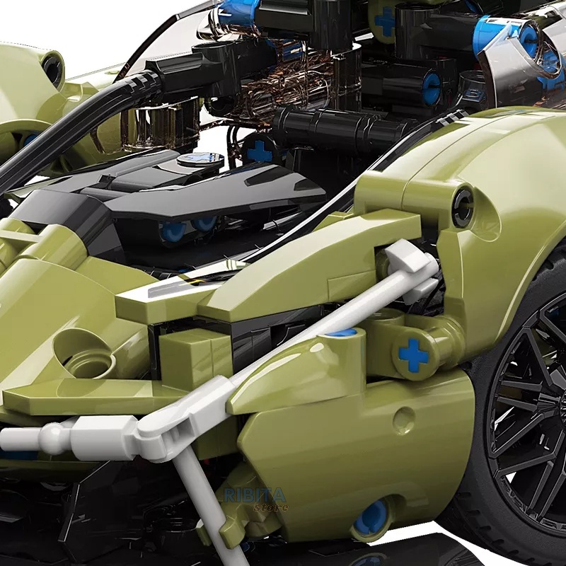 Mô hình lắp ráp kiểu LEGO siêu xe Lamborghini V12 - Sản phẩm chất lượng cao