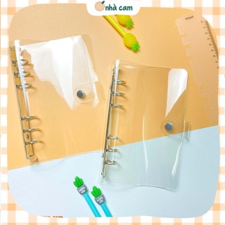 Bìa sổ còng/ Cover binder nhựa dẻo trong suốt (không kèm lõi)