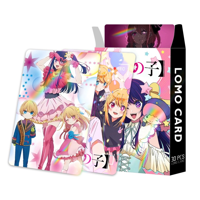 OSHI NO KO Laser Flash Lomo Card Double-sided Color Printing Photocard
