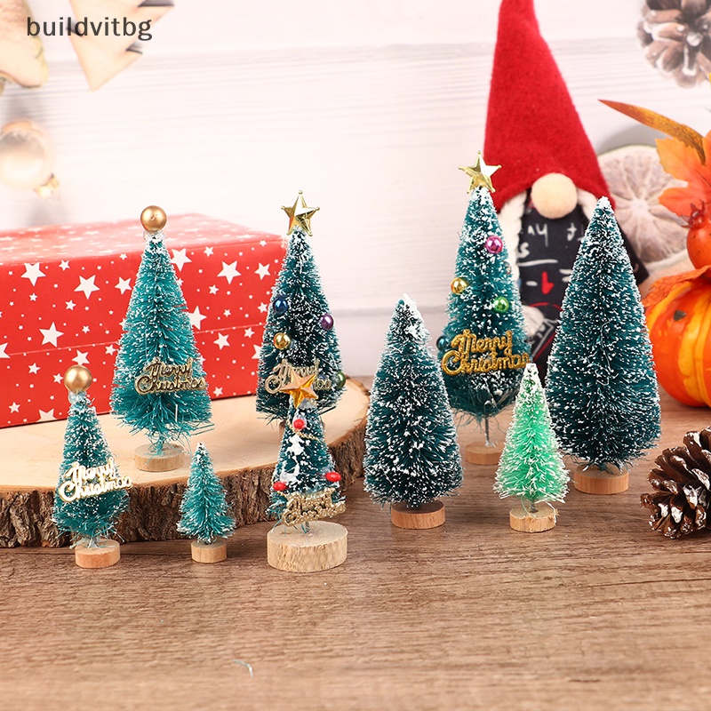 Set 4 Mô Hình Cây Thông Noel Mini 1: 12 Dùng Để Trang Trí Tiểu Cảnh / Nhà Búp Bê