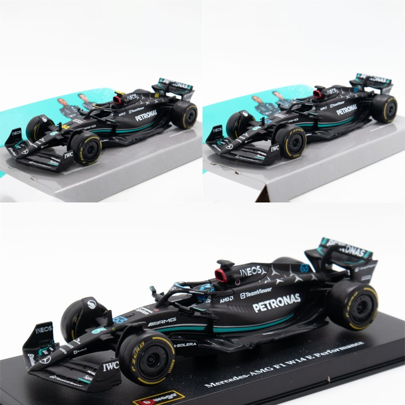 Bburago Xe petronas f1 team w14 (2023) Tỉ Lệ 1: 43 #44 Lewis hamilton / hamilton / hamilton #63 Mô H