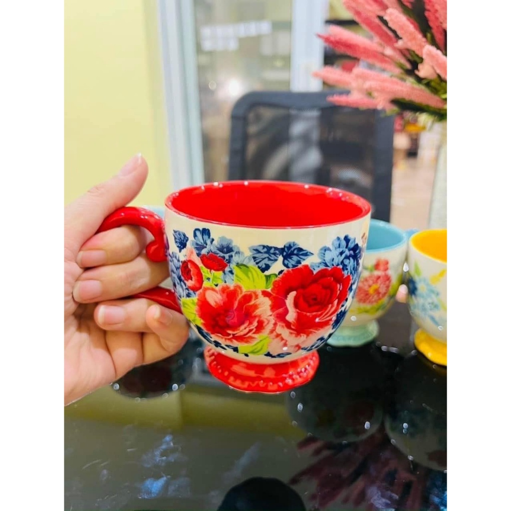 Bộ Pha Trà The Pioneer Woman, 1 Ấm Và Set Cốc, Hàng Chính Hãng, Phaletiep