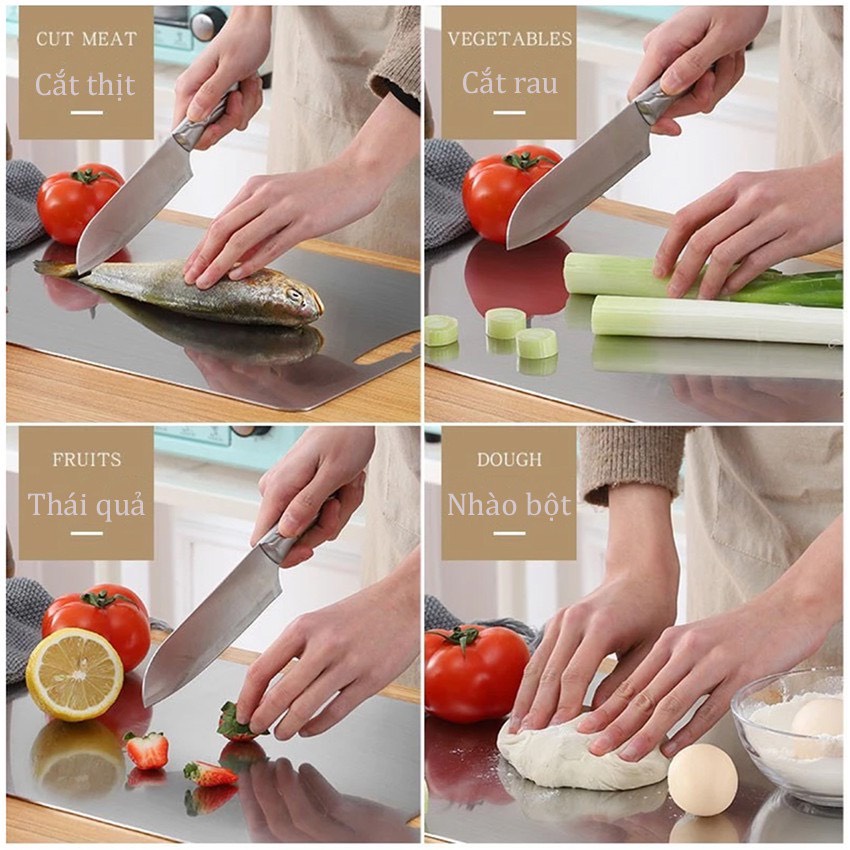 Thớt Inox 304 Kháng Khuẩn Cao Cấp