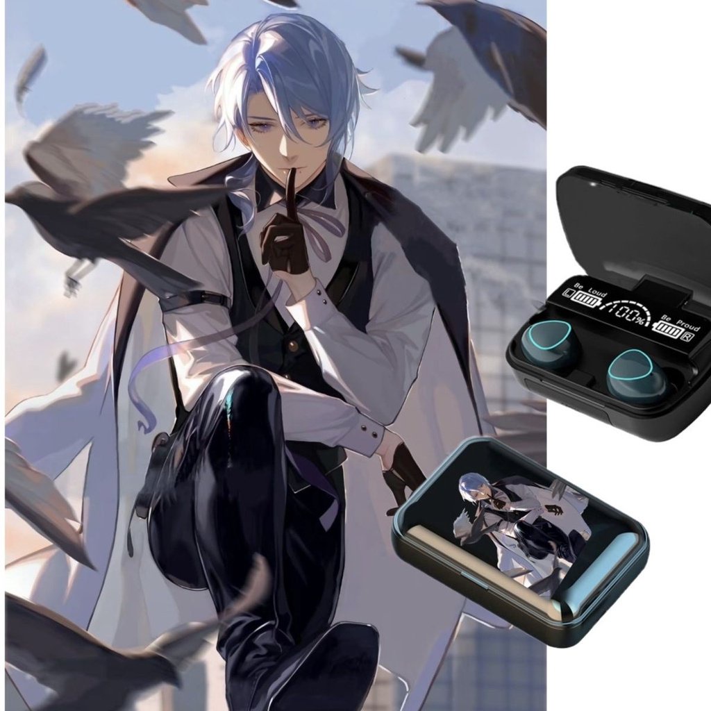 ★Genshin Impact★Tai Nghe Chụp Tai ayato bluetooth Không Dây Có Màn Hình Kỹ Thuật Số Kèm Phụ Kiện