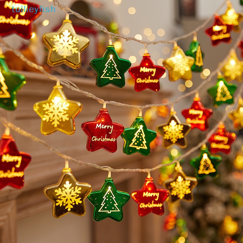 Dây Đèn led Hình Ngôi Sao Trang Trí Cây Thông Noel Cho Nhà Ở