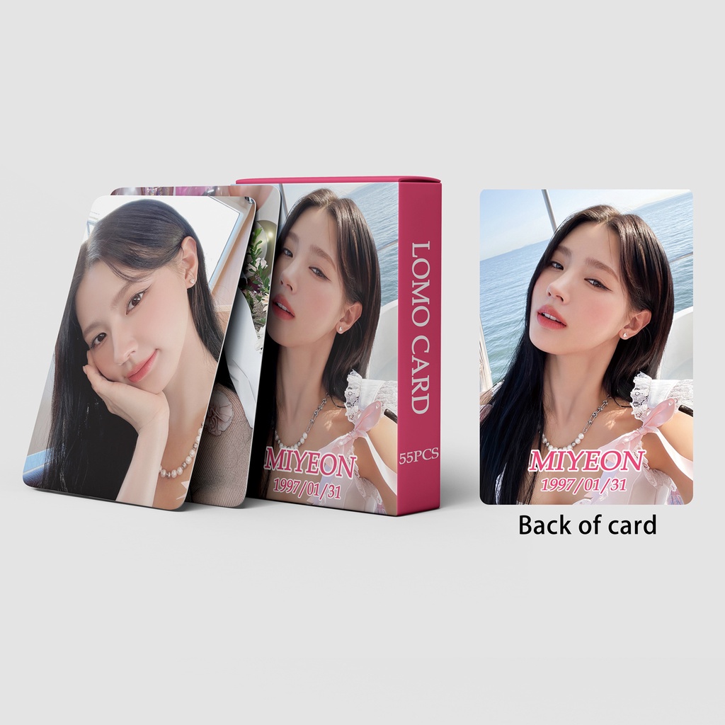 I-DLE I want that MIYEON Heat Photocard Lomo Card Postcard