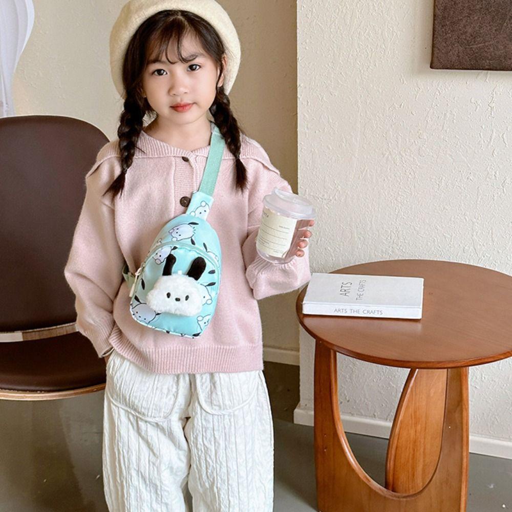 Elmer1 Túi Đeo Chéo Hình kuromi Hoạt Hình Dễ Thương Cho Bé