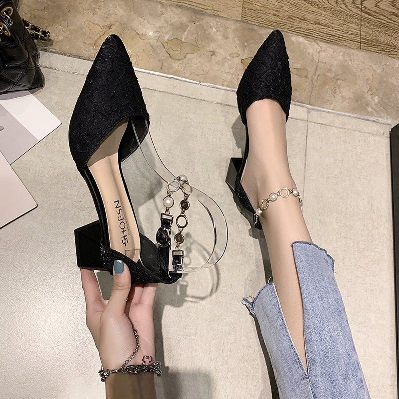 Xiaoxiang Giày Cao Gót Đế Dày Phong Cách Mới Dành Cho Nữ