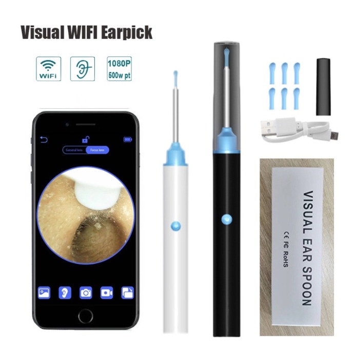 Bộ Dụng Cụ Lấy Ráy Tai Có camera 3.9mm Cho Người Lớn Và Trẻ Em