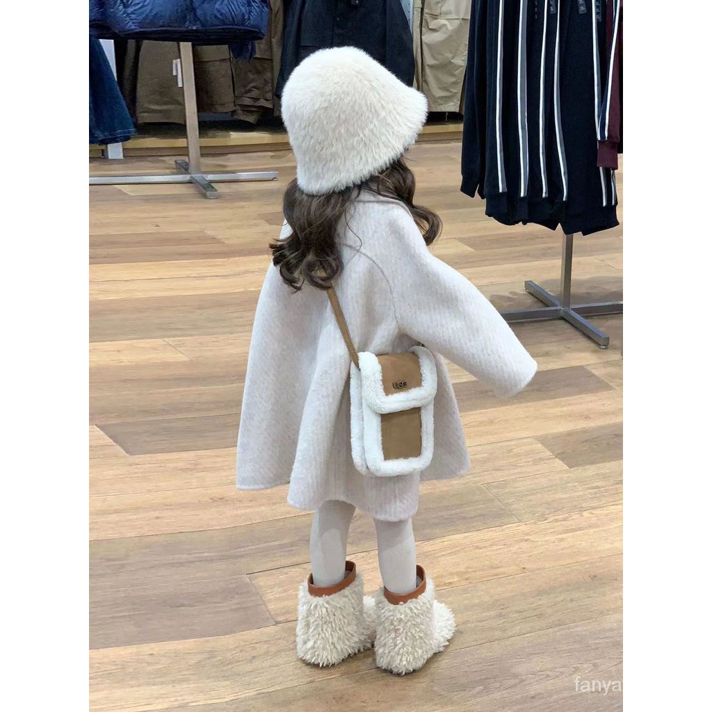 Áo Khoác Len Dày Phong Cách Thu Đông Mới 2023 Cho Bé Gái