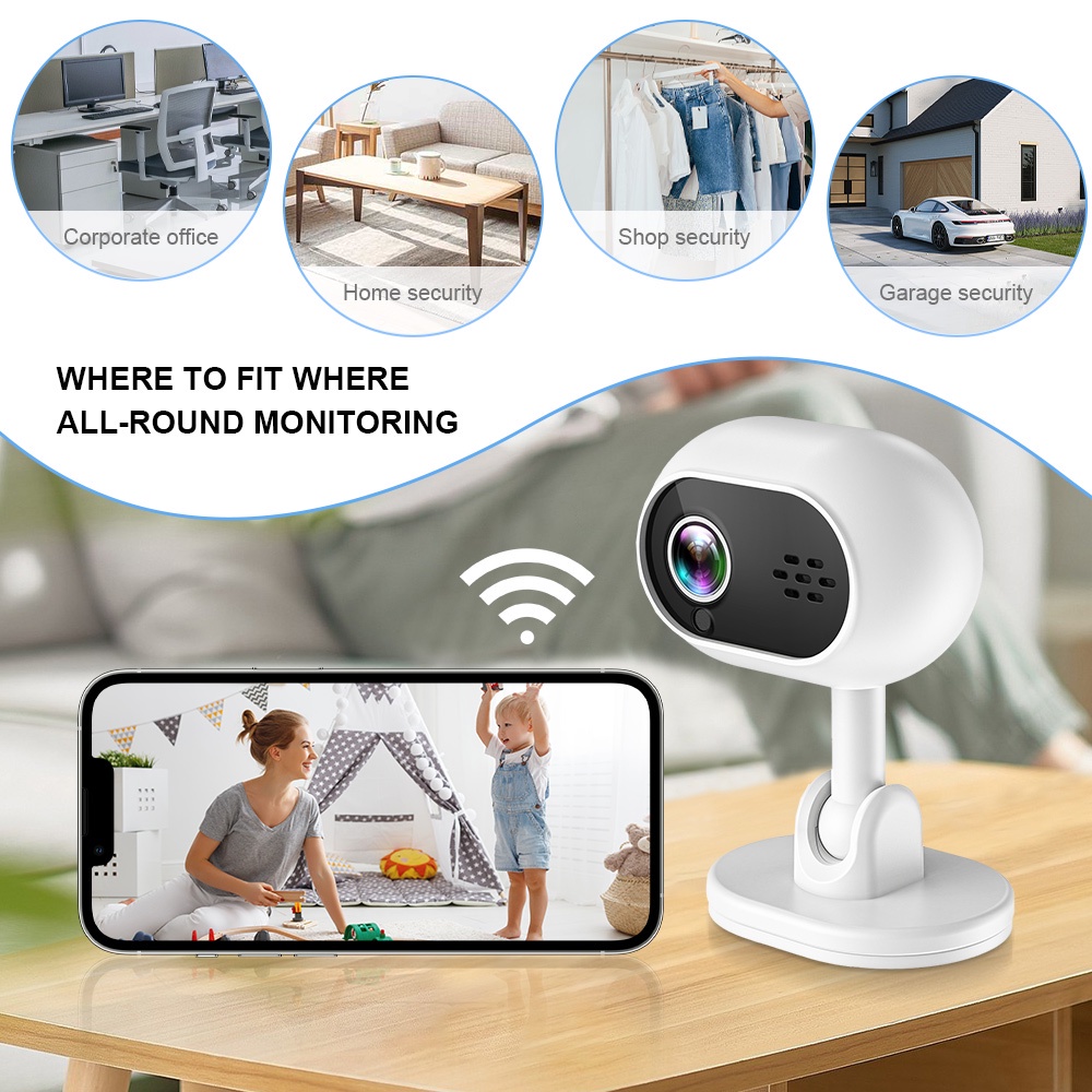 Camera wifi Không Dây a4 ip cam 32gb 360 4k 1080p Tầm Nhìn Ban Đêm Cho xiaomi