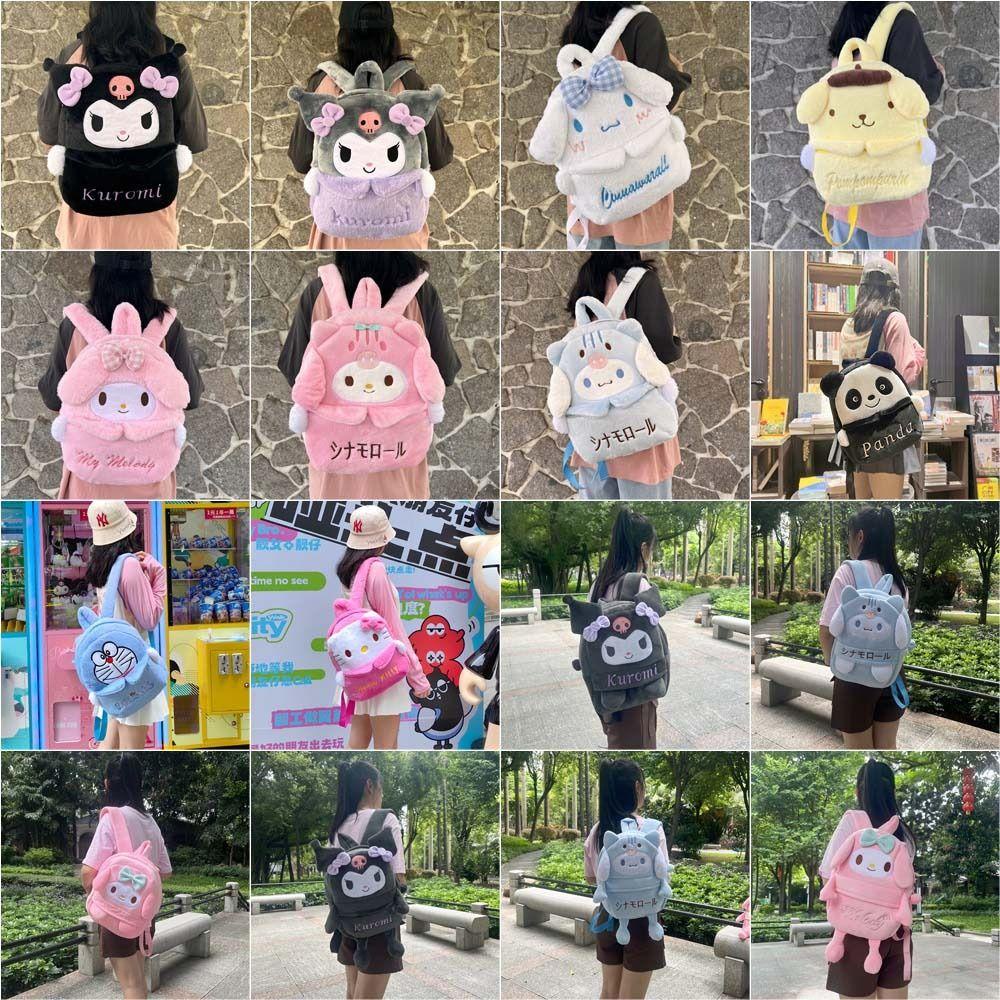 Shanhai Ba Lô Đi Học Họa Tiết Hoạt Hình anime kuromi melody melody cinnamoroll Cho Bé Trai Và Bé Gái