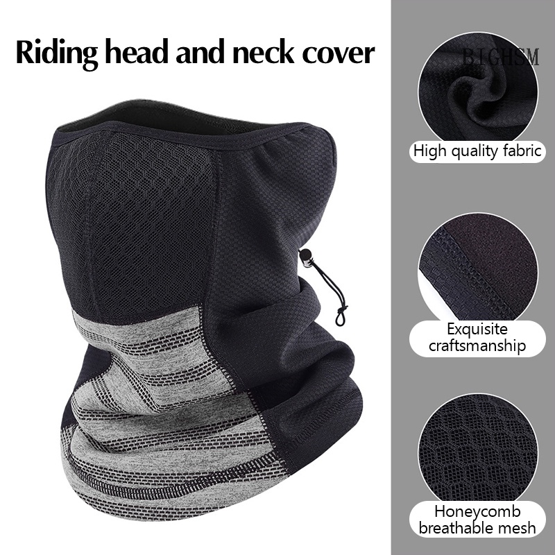 Mũ Trùm Đầu Đi Xe Đạp Kèm Mặt Nạ Giữ Ấm Chống Gió Mùa Đông