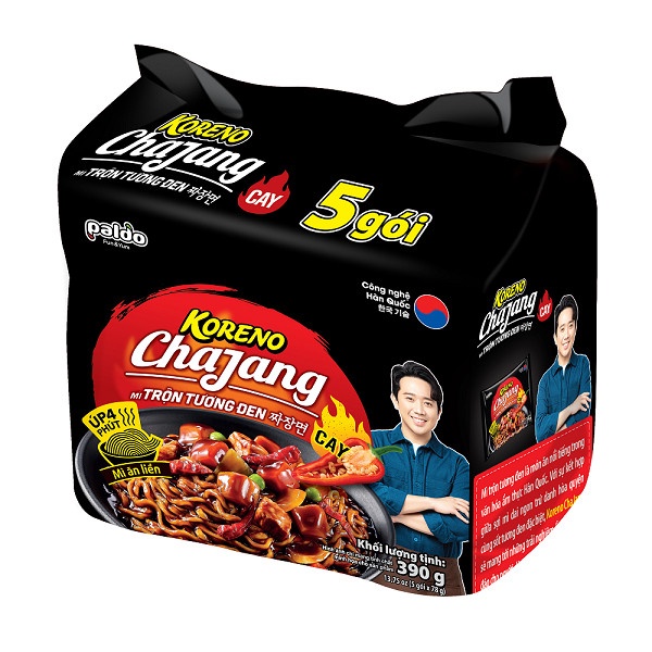 Lốc 5 gói Koreno Mì trộn tương đen Koreno Chajang