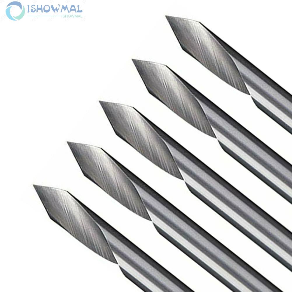 High Hardness 20 Deg V Groove Engraving Tool 5pcs Flat Bottom Spiral Router Bits-New In 11-