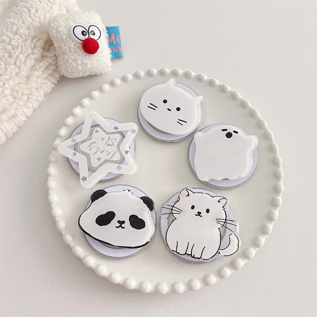 Giá Đỡ Điện Thoại / Máy Tính Bảng Bằng pc Có Túi Khí Chống Rơi Và Giá Đỡ Hình Mèo hello kitty Dễ Thương