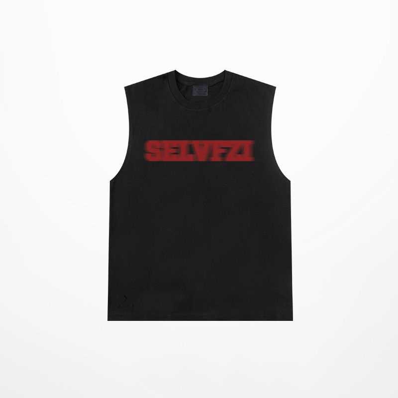 Áo Thun Ba Lỗ Thể Thao Dáng Rộng In Chữ Thời Trang Dành Cho Nam