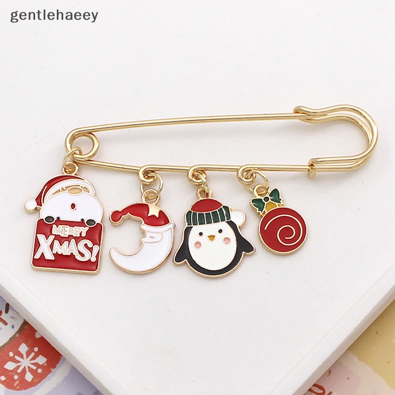 Gent Ghim Cài Áo Trang Trí Túi Xách Ôm Sát Hình Ông Già Noel Quà Tặng