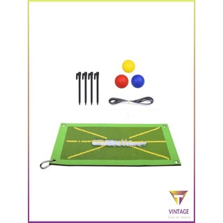 Golf Training Mat Set Divot Practice Swing Detection Batting [A/3]