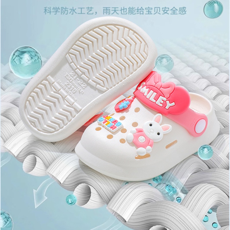 Ayure Xăng đan Chống Trượt Thoáng Khí Họa Tiết Hoạt Hình Dễ Thương Thời Trang Mùa Hè Cho Bé Gái