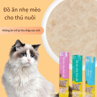 MASTI đồ ăn nhẹ cho mèo đồ ăn nhẹ mèo dải chất lỏng thịt tươi thức ăn ướt 15g dải mèo cưng HHMPS0033