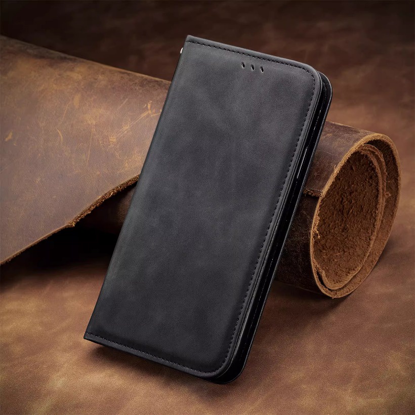 Phù Hợp Bao Da Điện Thoại Hít Nam Châm Màu Trơn Cho oppo reno5 reno 6 reno7 reno8 reno10 Ốp
