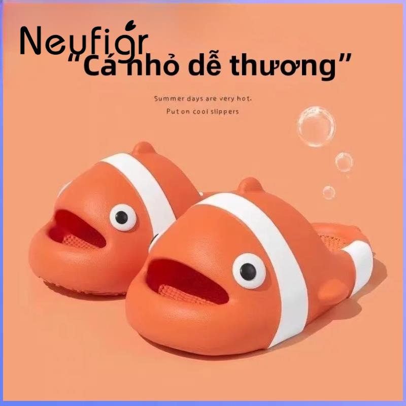 Thời trang mùa hè Dép cá hề Nemo 、dép cá koi đế bánh mì siêu nhẹ cho người lớn