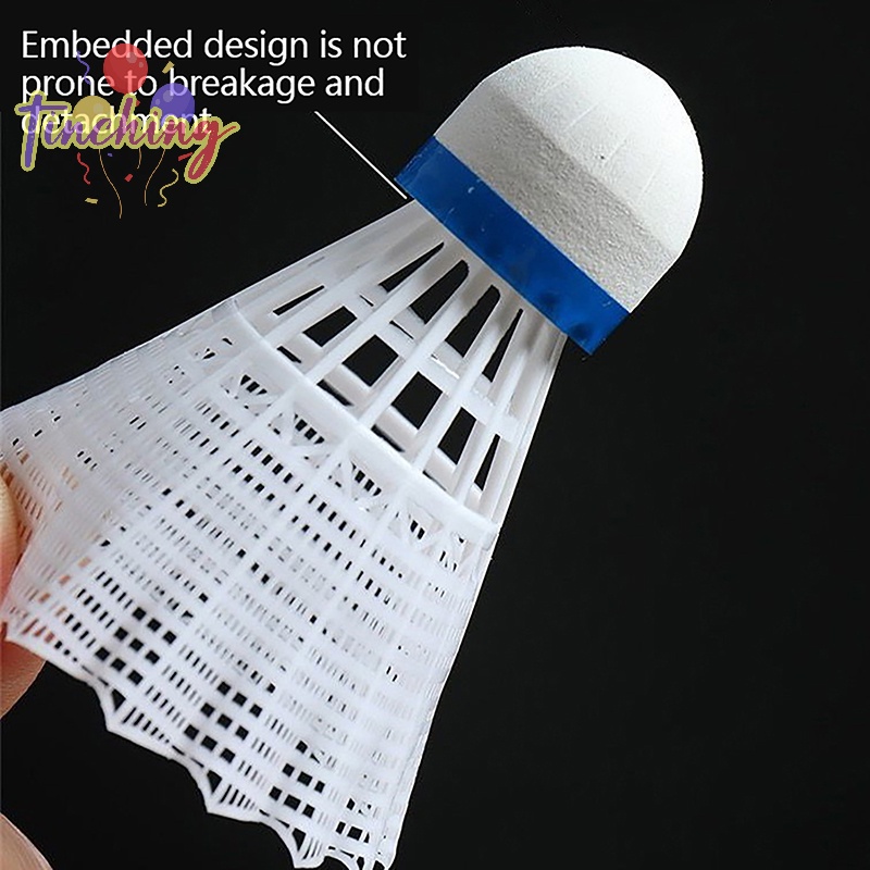 1 Quả Cầu Lông Bằng Nhựa nylon Bền Màu Vàng Trắng