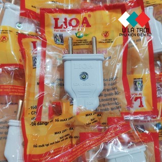 Phích cắm lioa đầu phích tròn dẹt phích âm- lioa- eu 2d