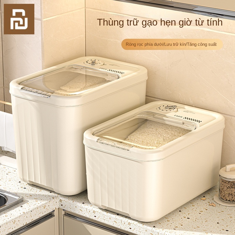 Xiaomi YouPin Thùng Đựng Gạo / Ngũ Cốc Từ Tính Chống Côn Trùng Chống Ẩm Mốc Tiện Dụng Cho Nhà Bếp