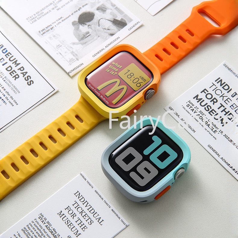 Dây Đeo Đồng Hồ Bằng silicone Trong Suốt Cho apple watch ultra 2 49mm 41mm 45mm series 9 8 7 6 2 3 4
