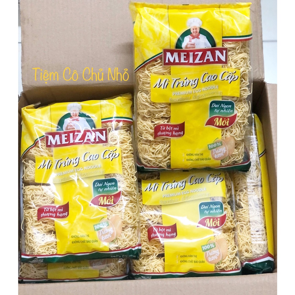Mì trứng sợi tròn cao cấp Meizan  bách hoá đô