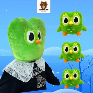 Rytanda Duolingo Gấu bông Duolingo plush toy thú nhồi bông hình cú Duo phiên bản kỉ niệm Mũ Nhồi Bông Hình Cú Mèo Dễ Thương Cho Bé